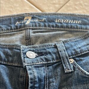 7 For All Mankind High Rise Blue Jeans